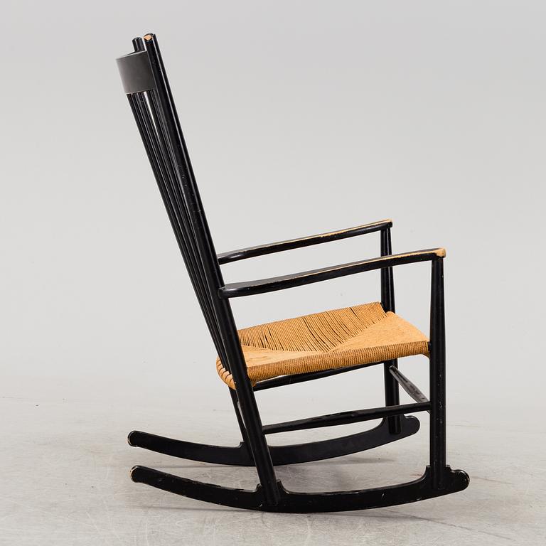 A 'J16' rocking chair by Hans Wegner, Denmark.