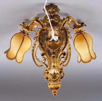 APPLIQUE, brons, Louis XV-stil. 1900-tal.