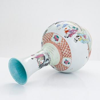 A Chinese famille rose vase, 20th Century.