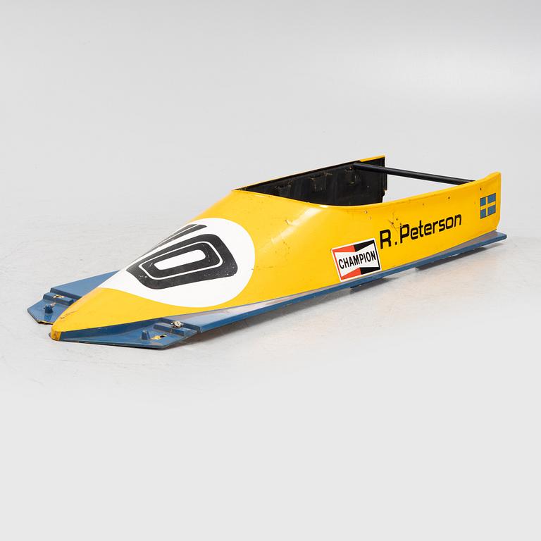 Cockpit front from a March 761, a Formula 1 Racing Single Seater wrecked by Ronnie Peterson 1976 at Zolder, Belgium.