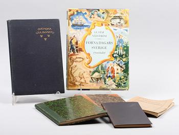 PARTI BÖCKER, 12 st, kulturhistoria, geologi, historia, 1800-1900-tal.