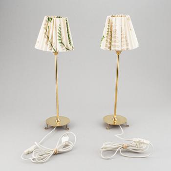 Josef Frank, a pair of model 2552 brass table lamps, Firma Svenskt Tenn, designed 1938.