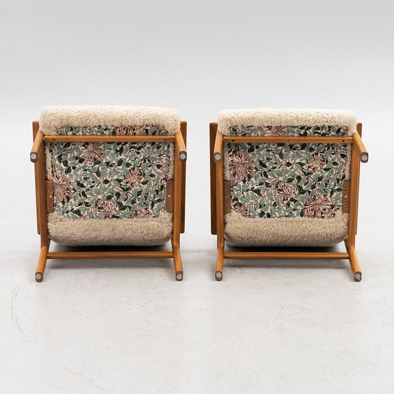 Karl Erik Ekselius, armchairs, a pair  
JOC furniture, 1960s.