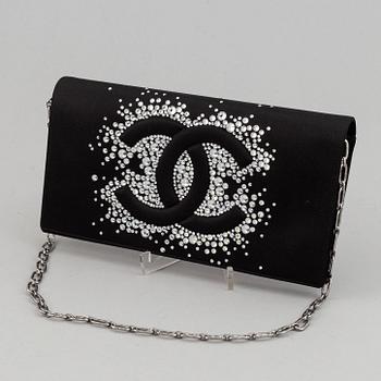 Chanel, a Swarovski crystal and satin clutch, 2010.