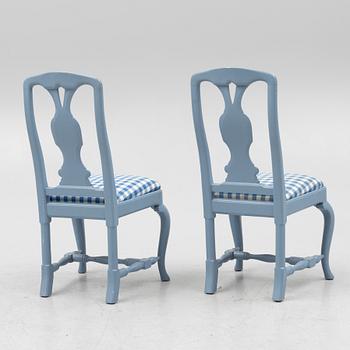 A five-piece Rococo style dining suite, circa 1900.