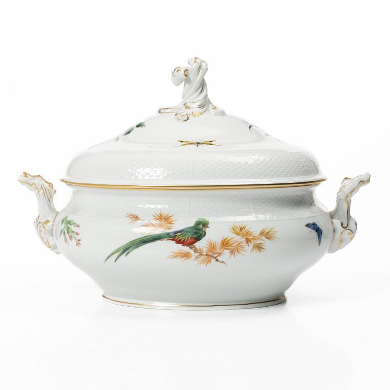 Terrin med lock, porslin, Meissen, Tyskland, 1930-40-tal.