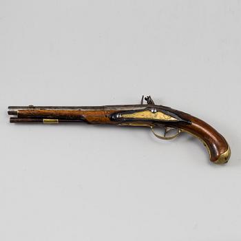 A Swedish flint-lock pistol, seconf half 18th century.