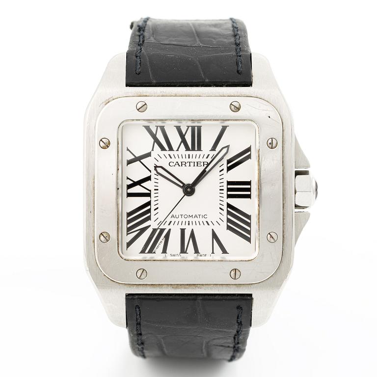 Cartier, Santos 100, wristwatch, 38 x 38 (51) mm.