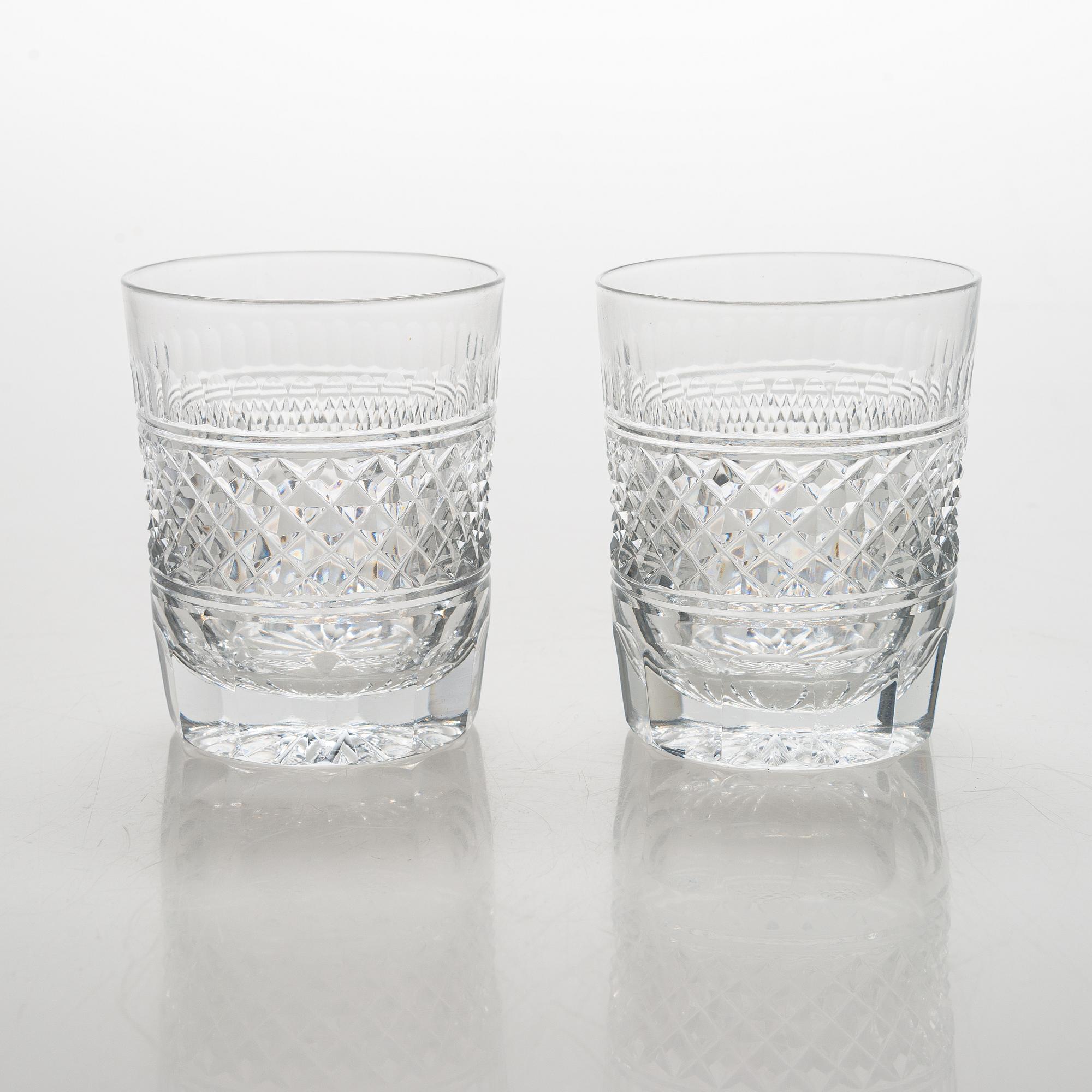 Six drinking 'England' glasses for Riihimäen Lasi.