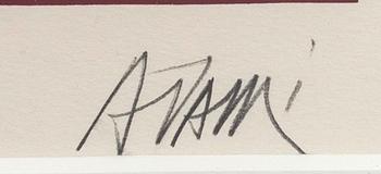 VALERIO ADAMI, färgserigrafi, signerad och numrerad 55/140.
