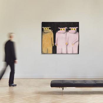 Andrew Sim, "Three Werewolves without Hair, One Gold (from the future)".