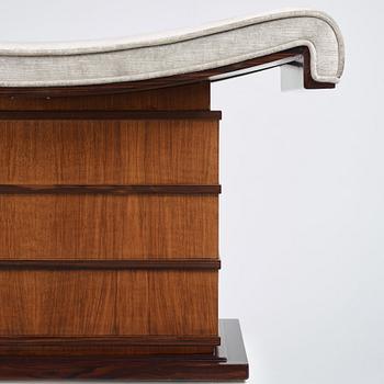 Axel Einar Hjorth, an ebony and walnut tabouret, Nordiska Kompaniet, Sweden May 12th 1928 for the World's Fair in Barcelona 1929.