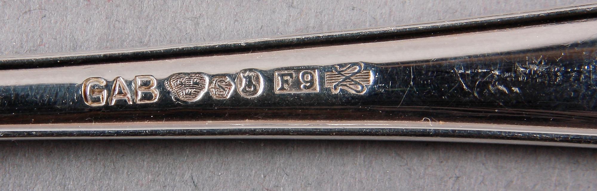 BESTICKSERVIS, 83 delar, silver. "Vasa". GAB, bla 1957.