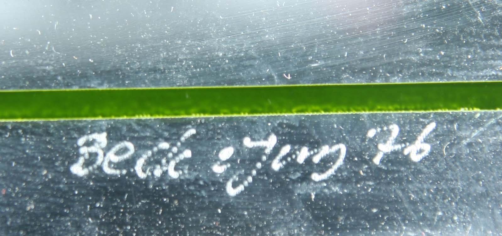 BECK & JUNG, multipel, plexiglas, sign och numr 114/250, dat -76.