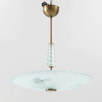 A "Swedish Grace" ceiling lamp, 1930s.