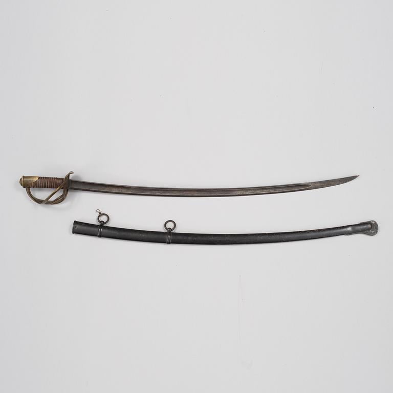 a French light cavalry sabre model 1822.