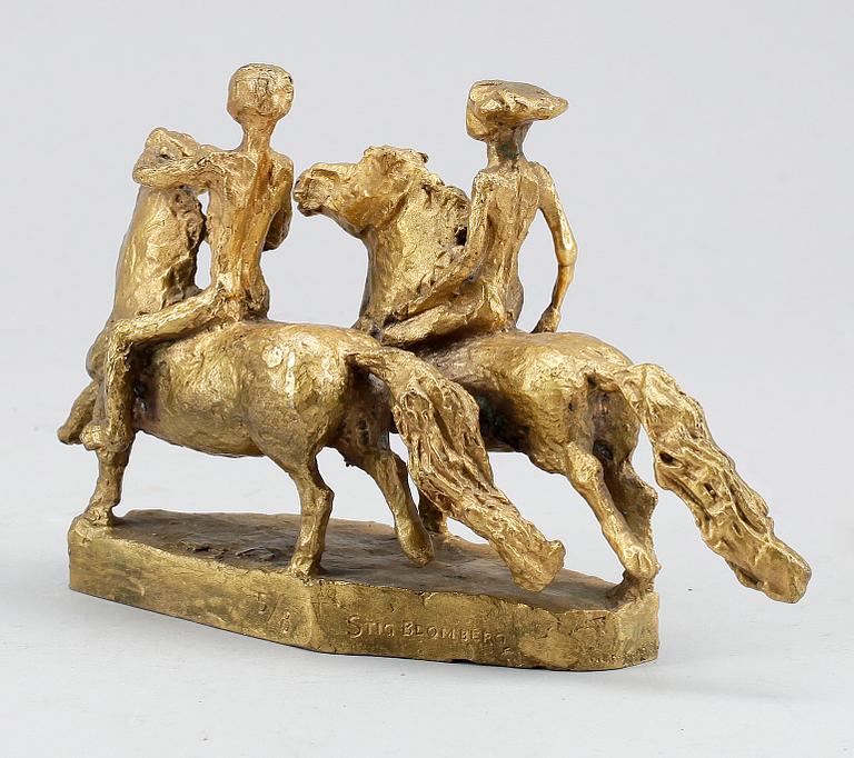FIGURIN, brons, Stig Blomberg, Herman Bermans gjuteri, tryckt signatur, numrerad 5/8.