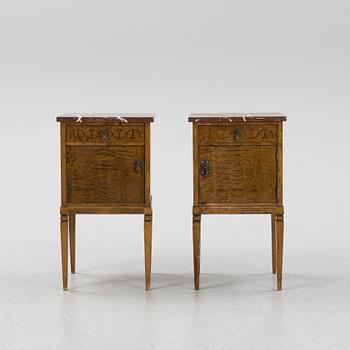 Sängbord, ett par, 1920/30-tal.