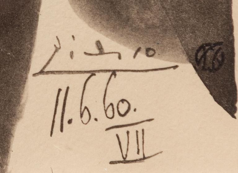 Pablo Picasso, efter, pochoir, signerad i trycket och numrerad 261/500.