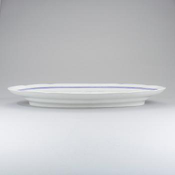 FISKFAT med insats, flintgods Rörstrand 1800-tal.