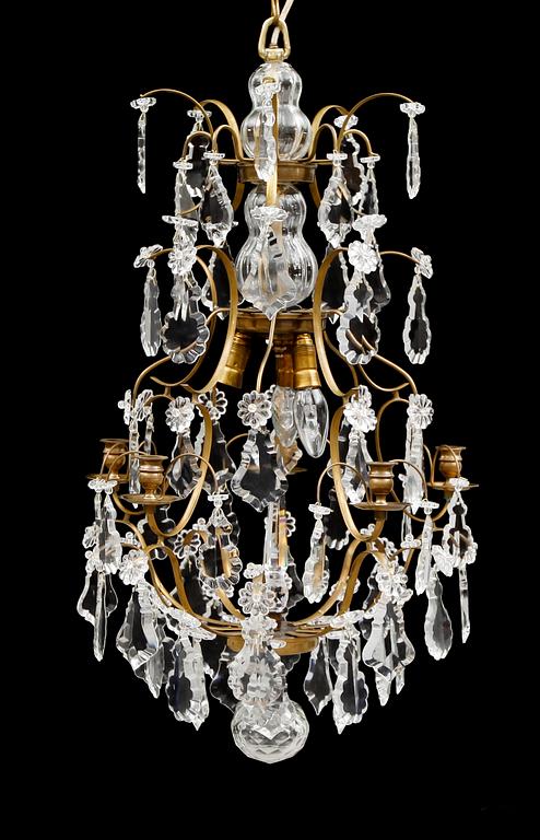 LJUSKRONA, barockstil, 1900-/2000-tal. Höjd 75 cm.