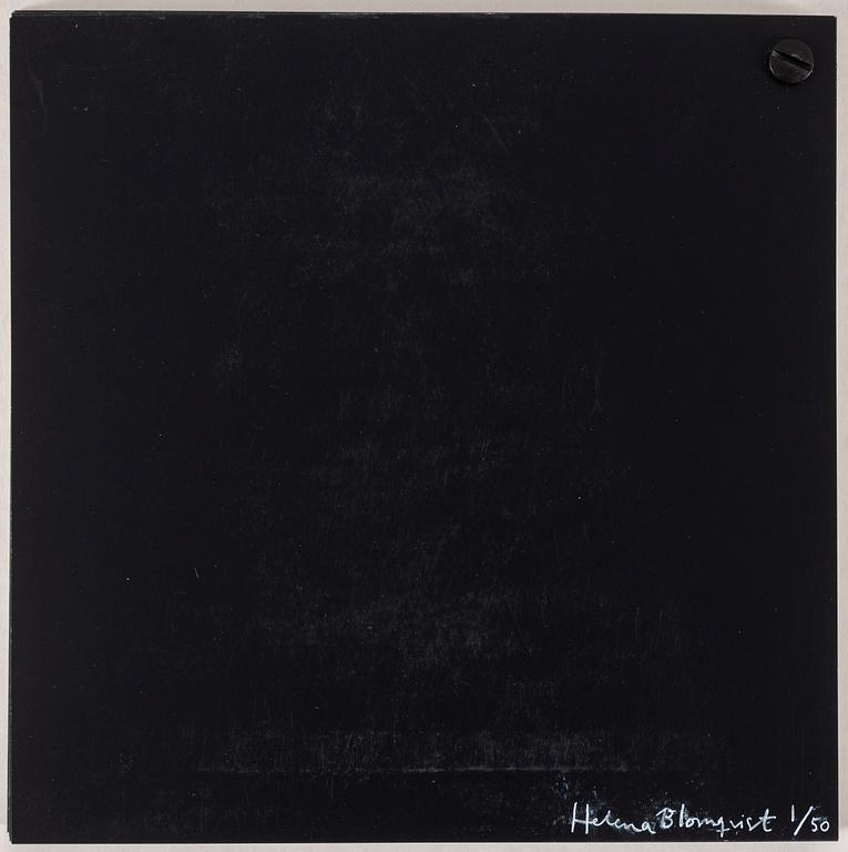 HELENA BLOMQVIST, photograph, signed a tergo and numbered 1/50. Book included in lot.