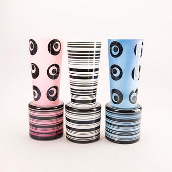 Per B Sundberg, vaser 3 st signerade Orrefors.