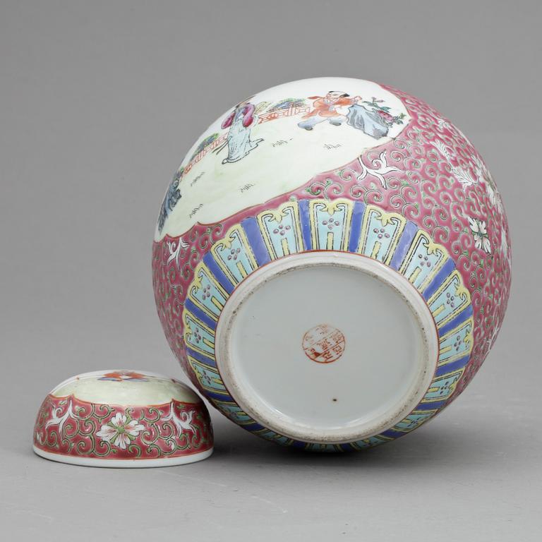 LOCKBOJAN, porslin, Kina, 1800-tal.