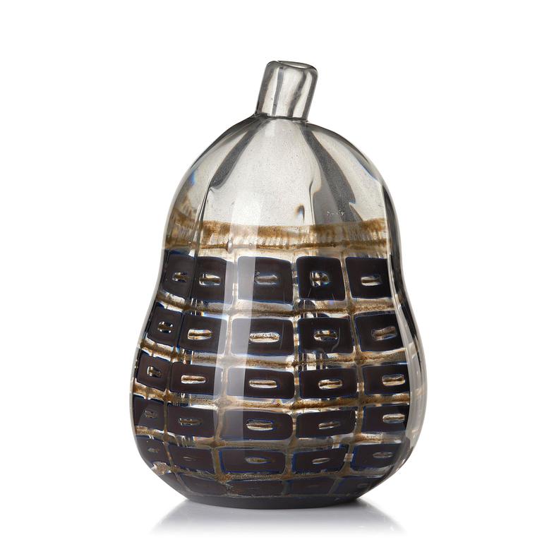 Edward Hald, an aqua-graal glass vase, Orrefors 1958.