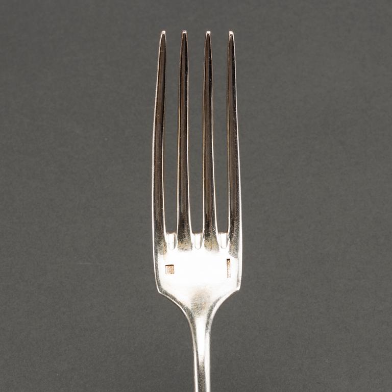 28 parts of silverplate flatware Christofl, Paris, France.