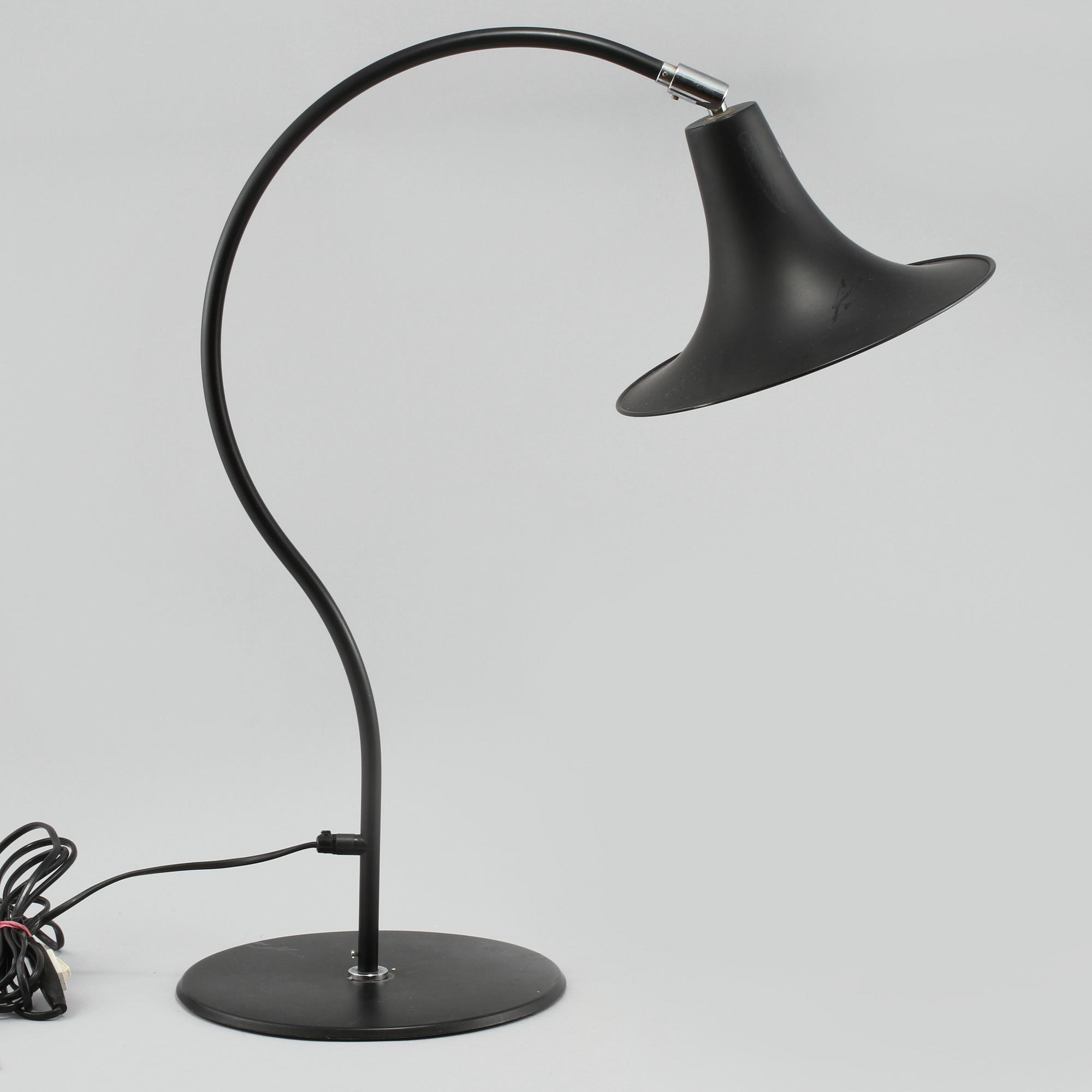 BORDSLAMPA, 1900-talets andra hälft.