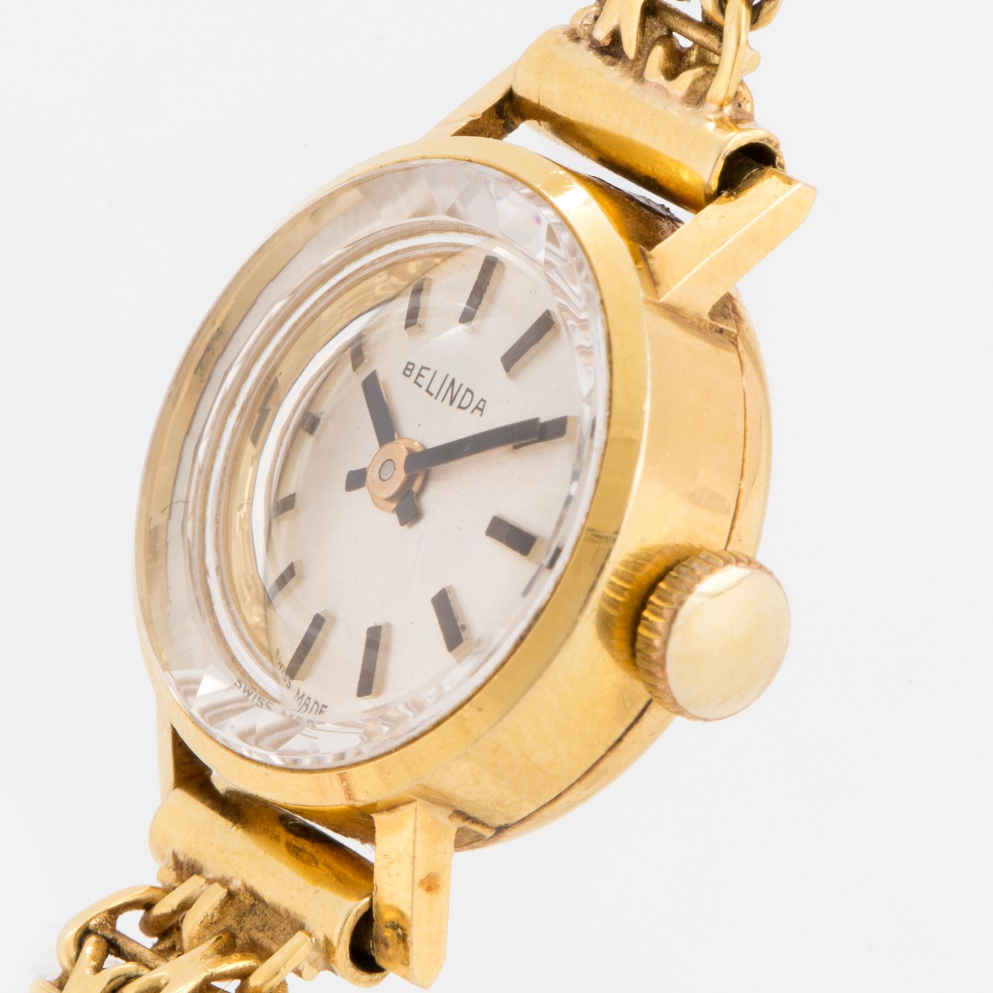 Ladies watch, Belinda, 18K gold.