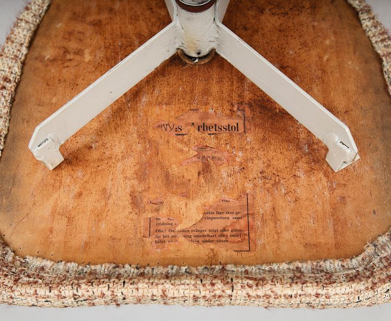 ARBETSSTOL, "NK:s Arbetsstol", 1900-talets mitt.