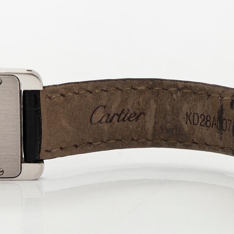 Cartier, Tank Américaine, armbandsur, 19 x 27,5 (35) mm.
