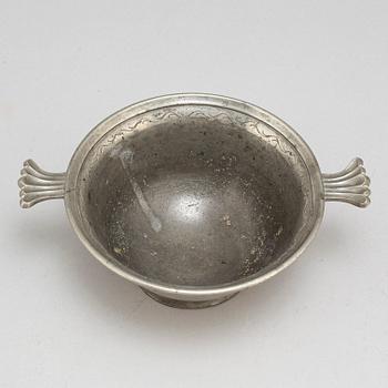 A pewter bowl by Firma Svenskt Tenn, Stockholm 1931.