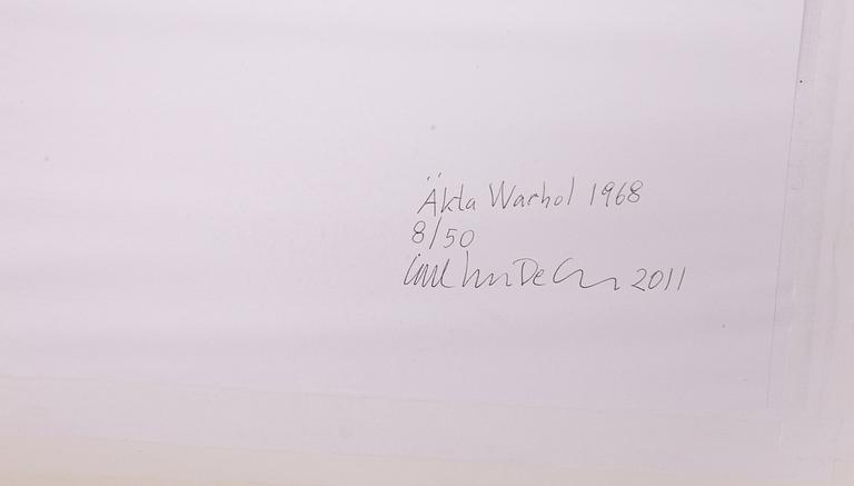 Carl Johan De Geer, "Äkta Warhol 1968".