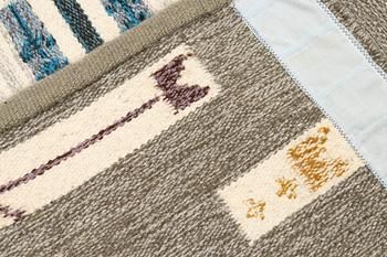 Éva Németh, väggtextil, slätväv, signerad NÉ, ca 139 x 73 cm.