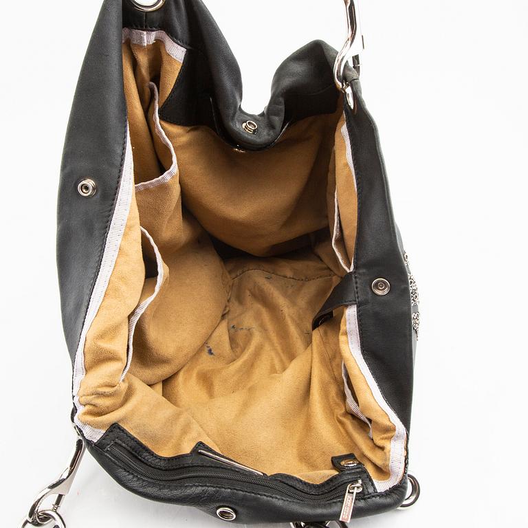 A Jimmy Choo leather handbag.