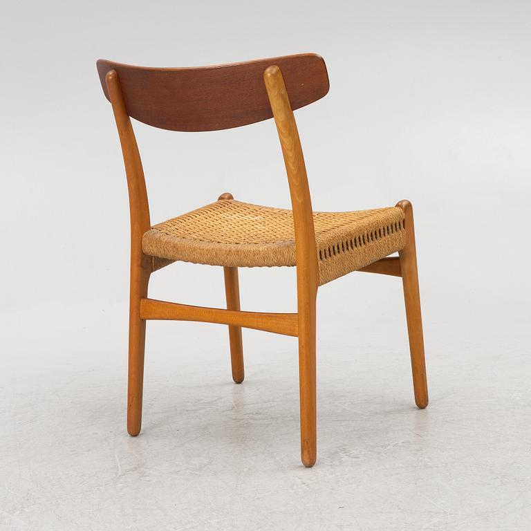 Hans J. Wegner,  a chair, "spisestolen" CH-23, Carl Hansen & Son.
