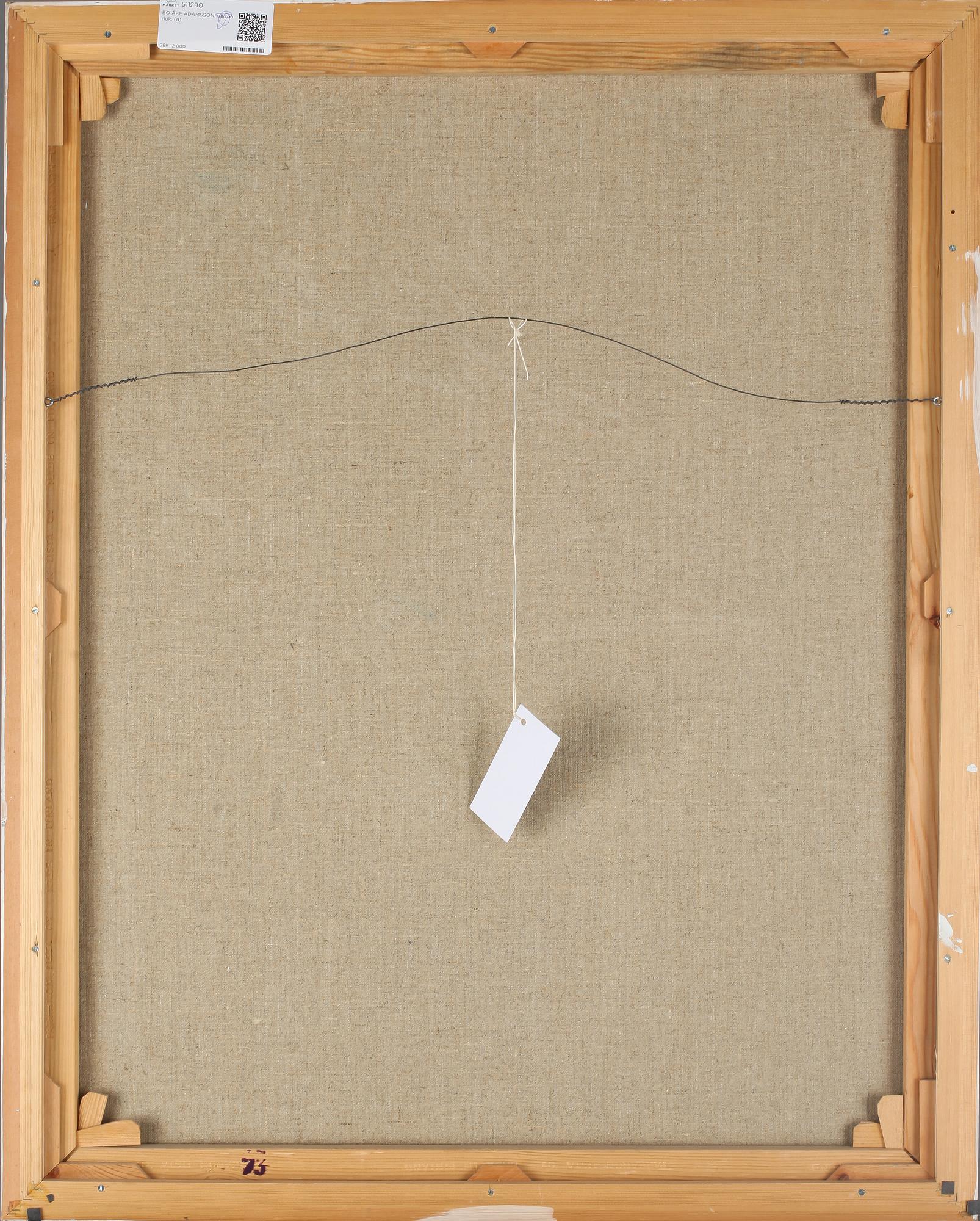 BO ÅKE ADAMSSON, olja på duk, signerad.