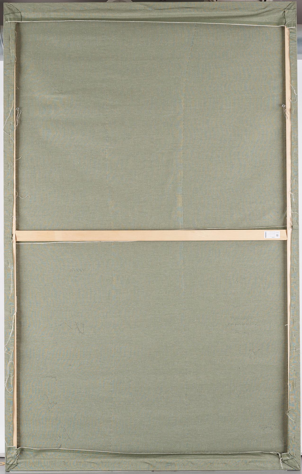 A large embroidered silk panel, Qing dynasty, circa 1800.