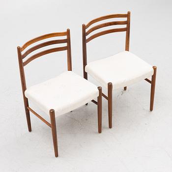 A 'Ladoga' dining table and four 'Mustang' chairs, IKEA, 1960s.
