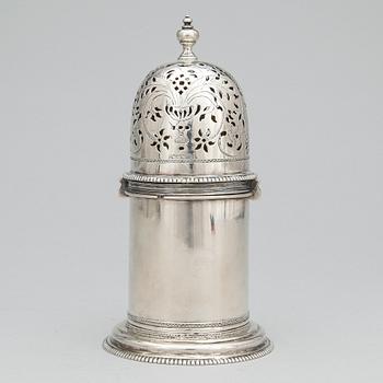 A Swedish sugar-caster, marks of Abraham Wirgman, Göteborg 1711.