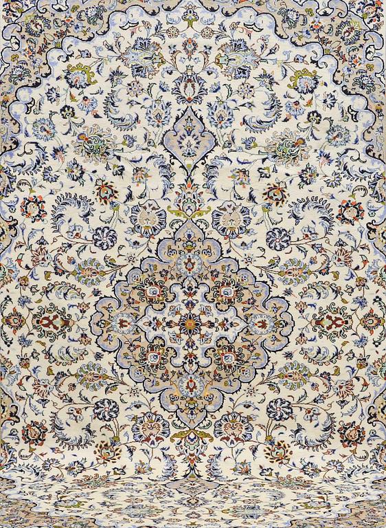 Carpet, Keshan, approx. 350 x 244 cm.