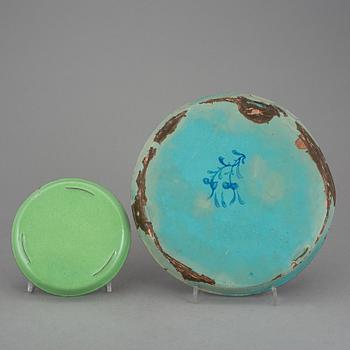 FAT 2 stycken, emaljerad mässing och koppar, Kina, 1800-1900-tal.