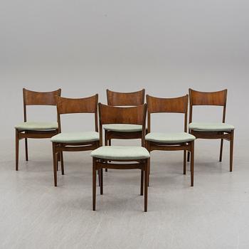 A set of six chairs, second half of the 20th century.