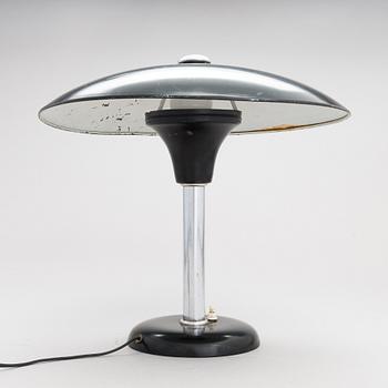 Max Schumacher, bordslampa, MWS (Metallwerk Werner Schröder) Lobenstein, Tyskland, 1930-tal.