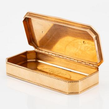 A Russian 14K gold box, 1791.