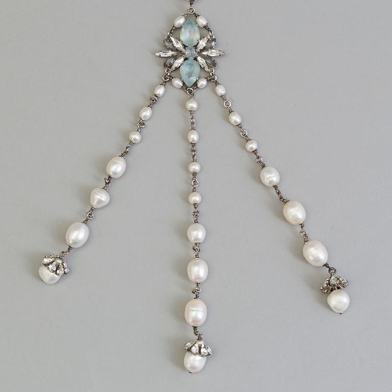 A necklace by Chanel from The Marie Antoinette Coollection 2013, runway piece.