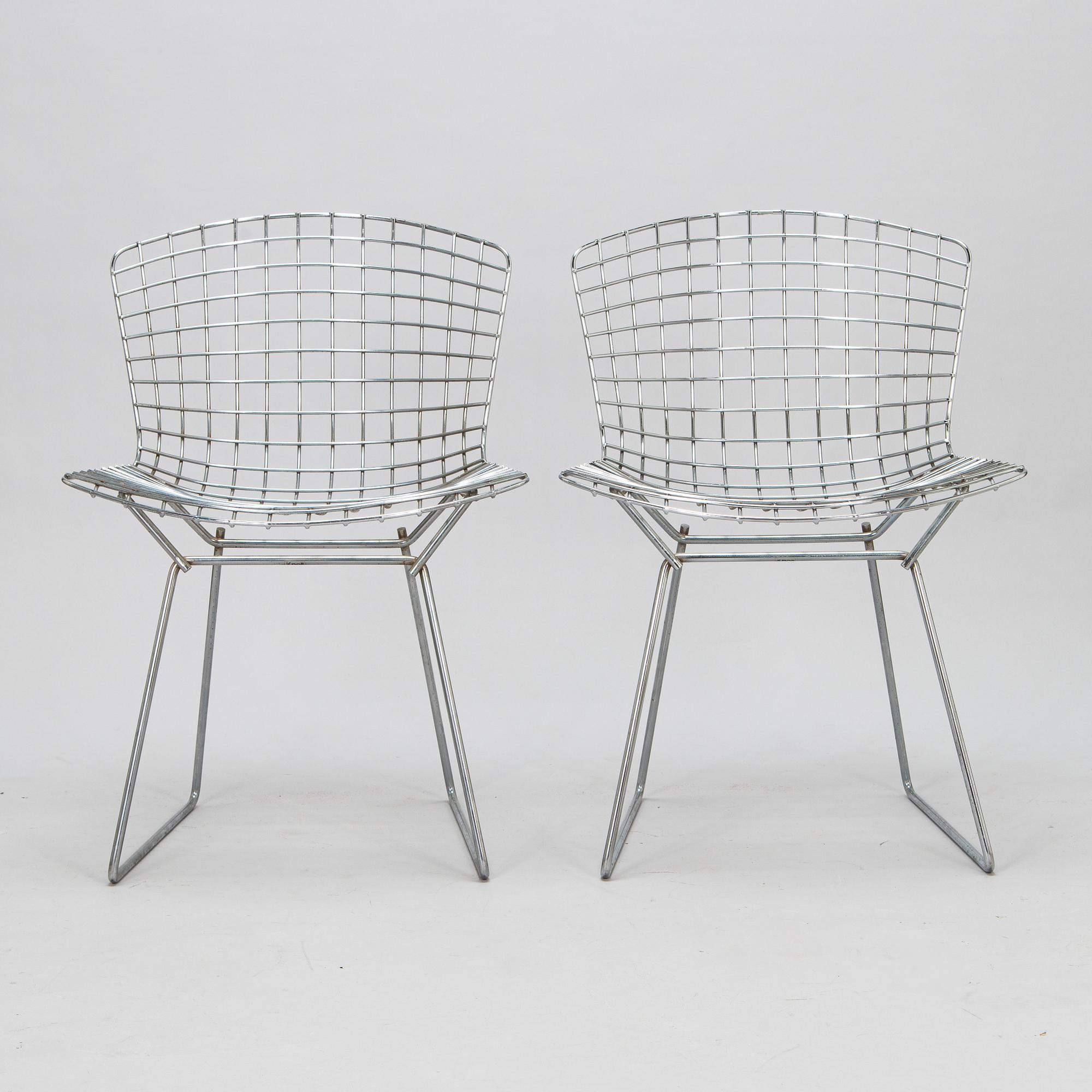 Harry Bertoia, stolar, ett par, "Side chair", Knoll.
